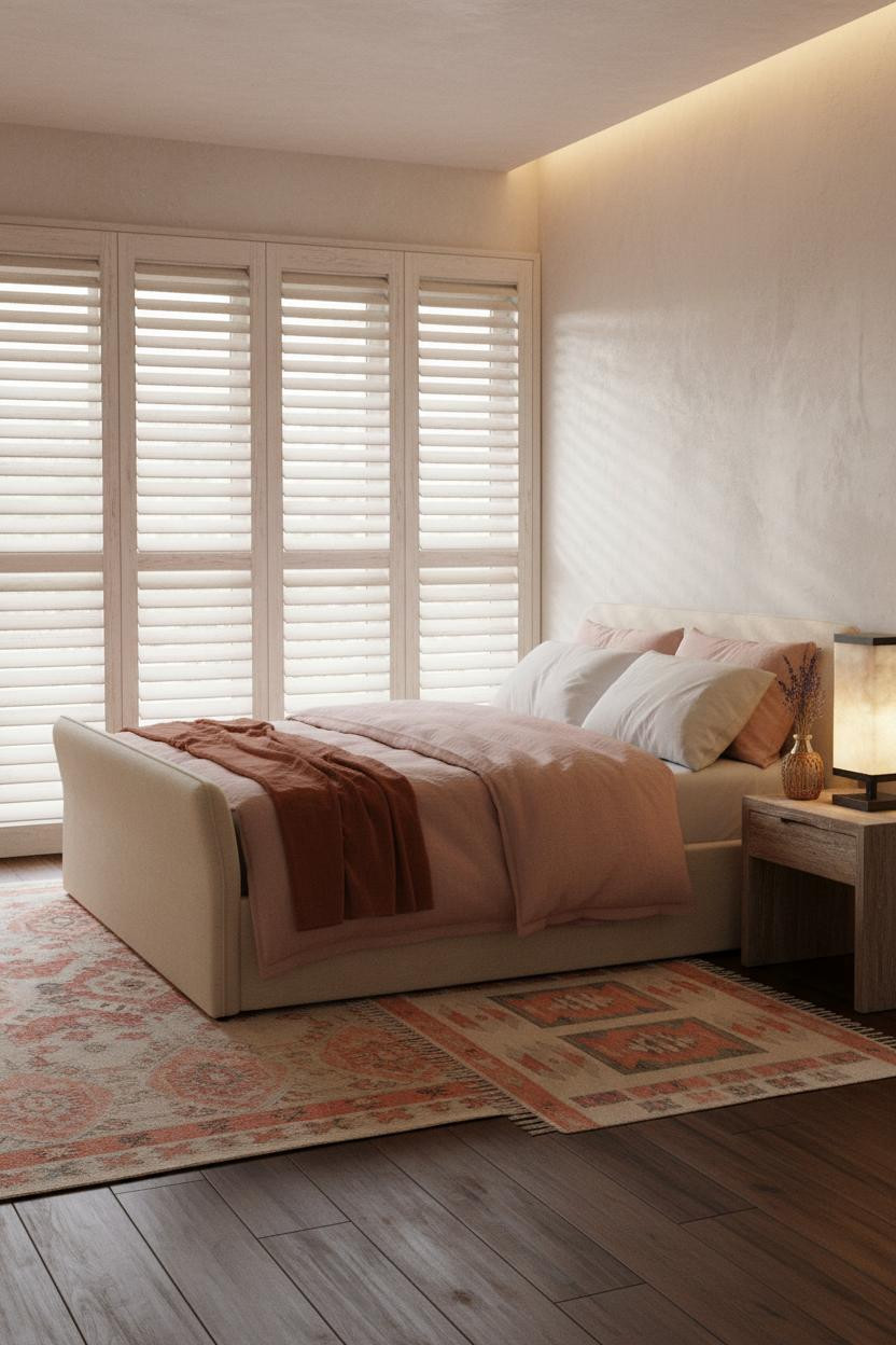 Coastal Granddaughter Bedroom Japandi Shutters