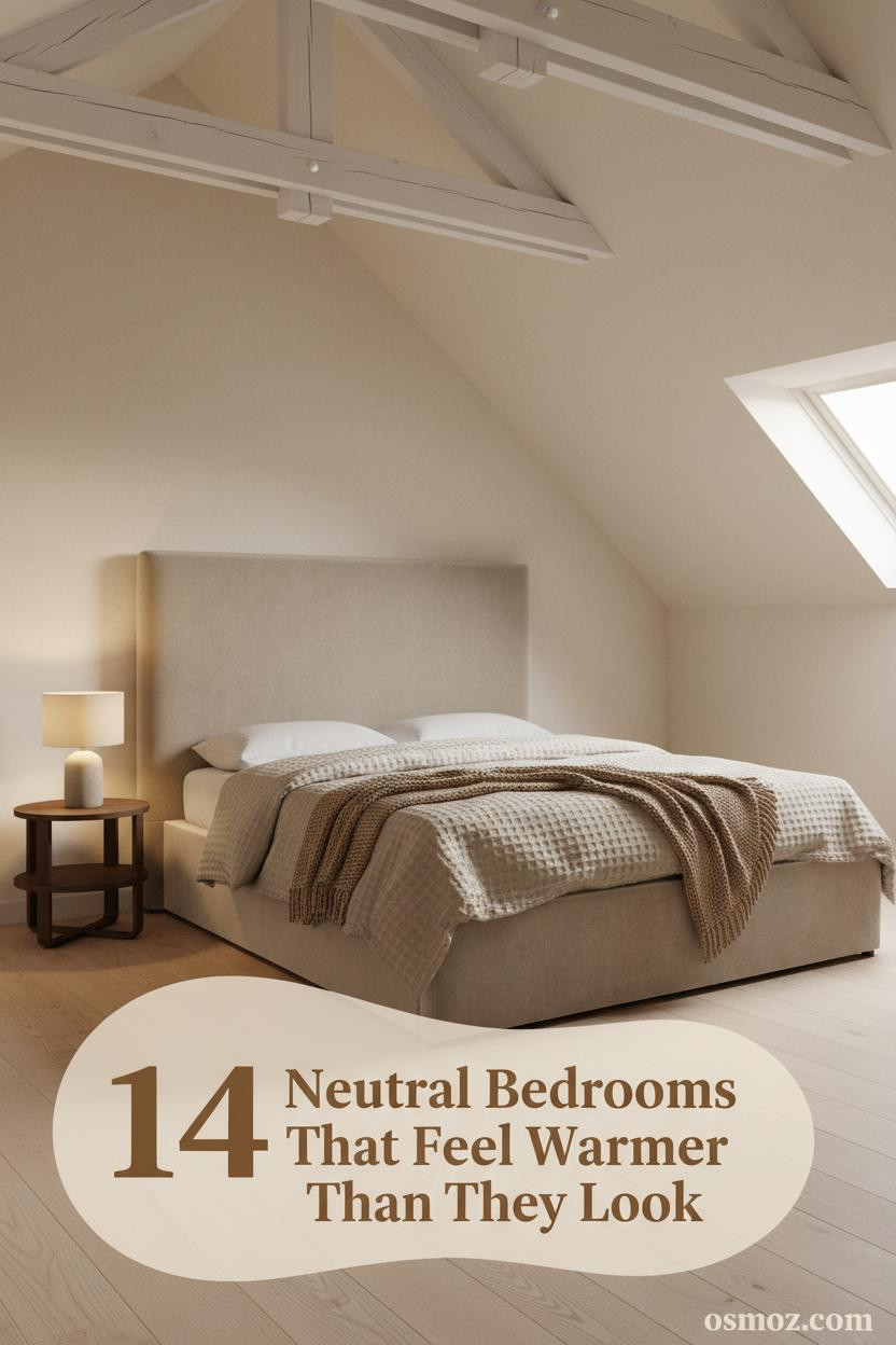 14+ Cozy Neutral Bedrooms That Feel Warm Without Feeling Heavy