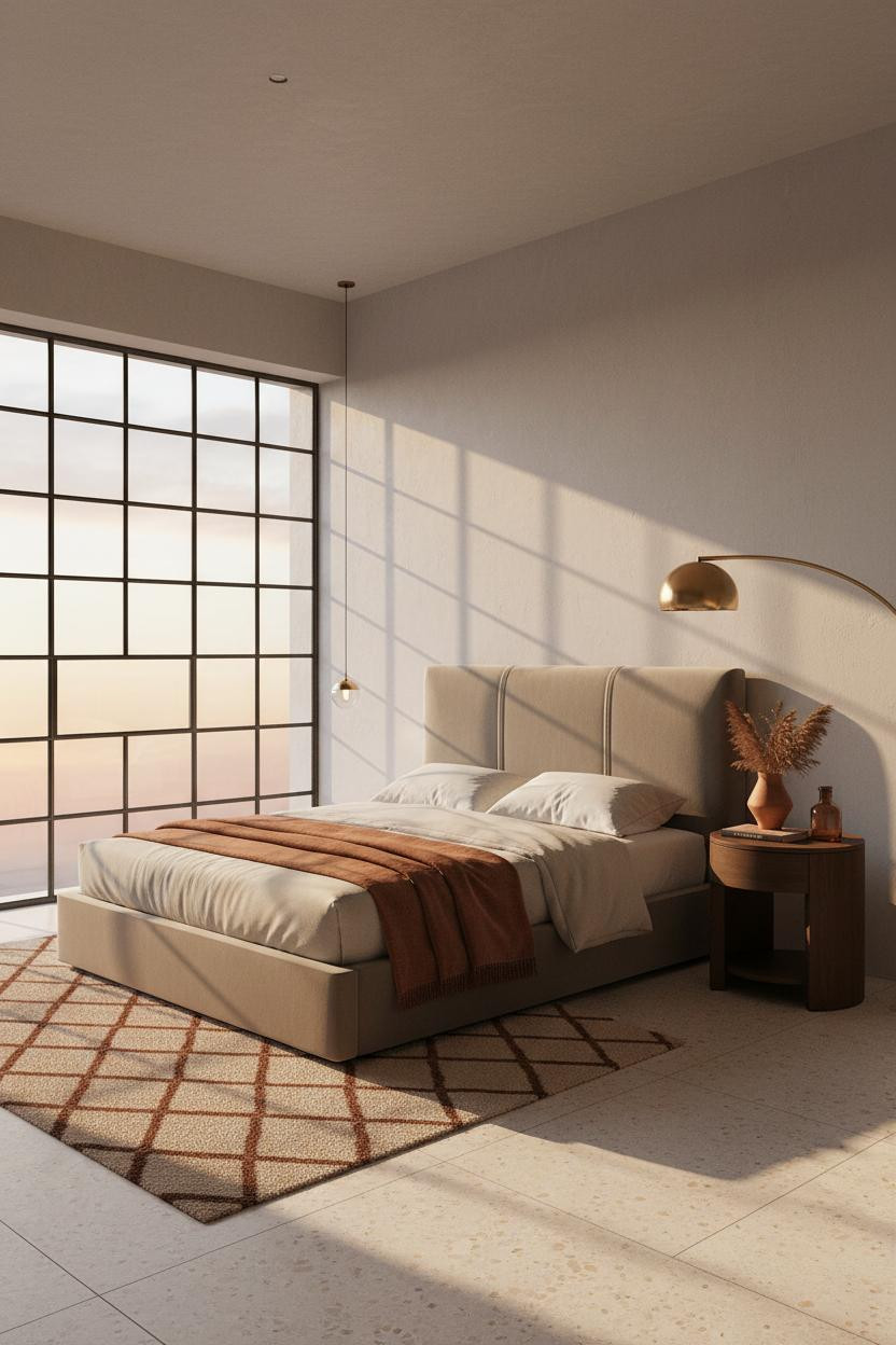Quiet Luxury Bedroom Sunset Glow