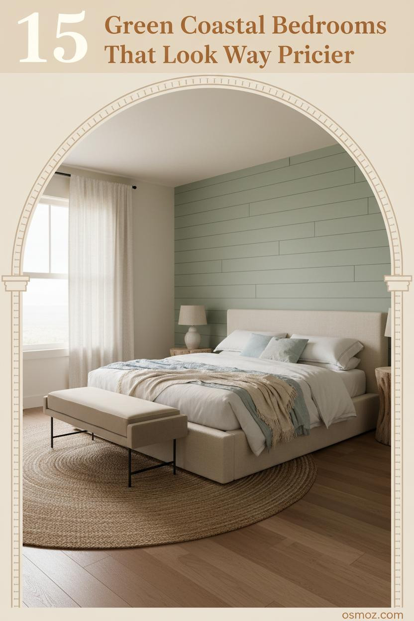 15+ Green Coastal Bedrooms That Feel Like the Shore Came to You