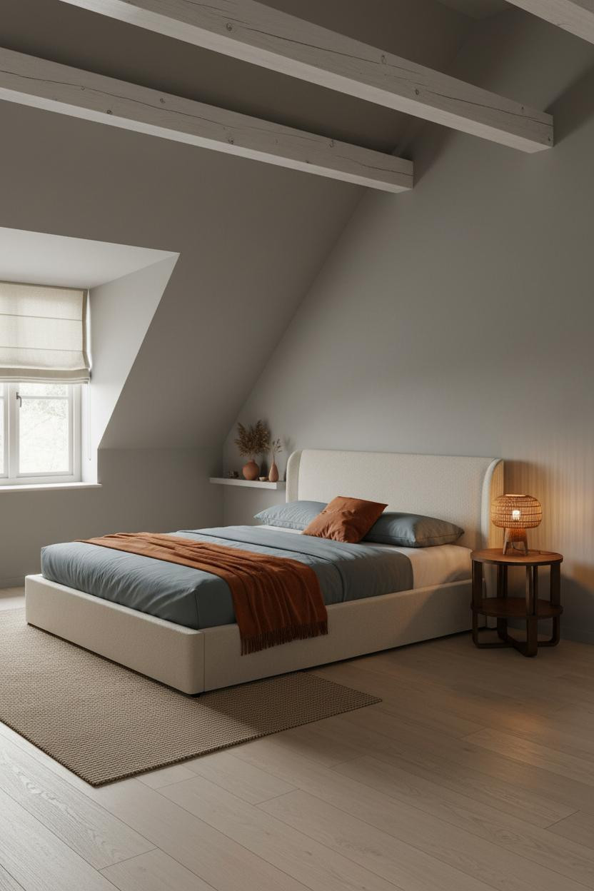 Small Attic Bedroom Sloped Walls Natural Light