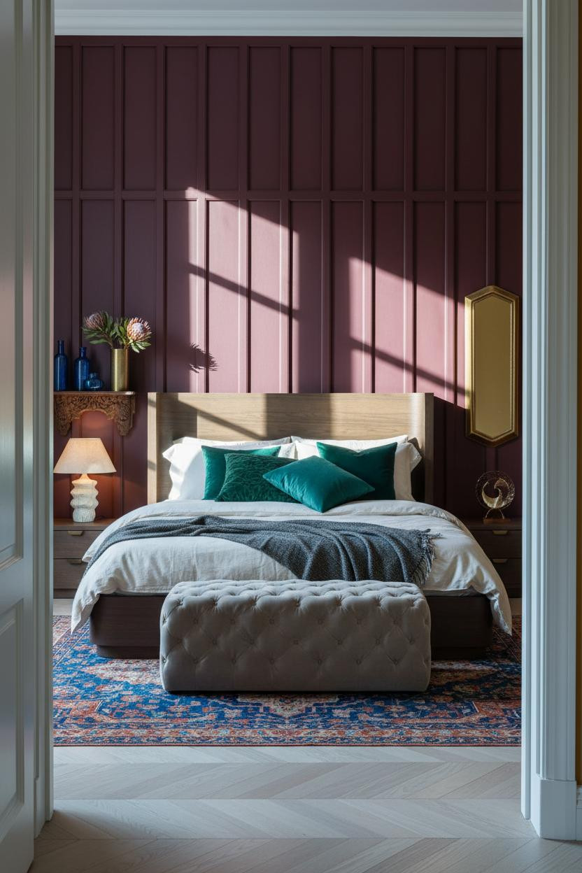 Maximalist Bedroom Funky Eclectic Bold Color
