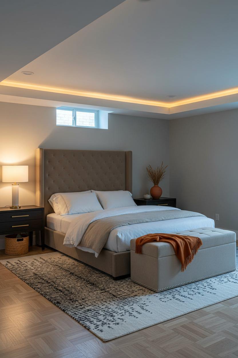 Basement Guest Bedroom Budget Layout