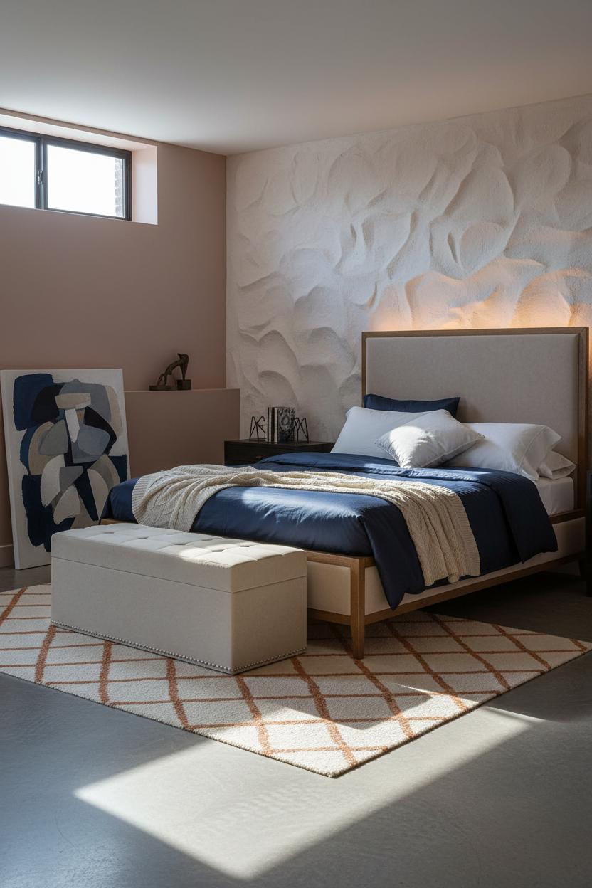 Basement Guest Bedroom Japandi Budget