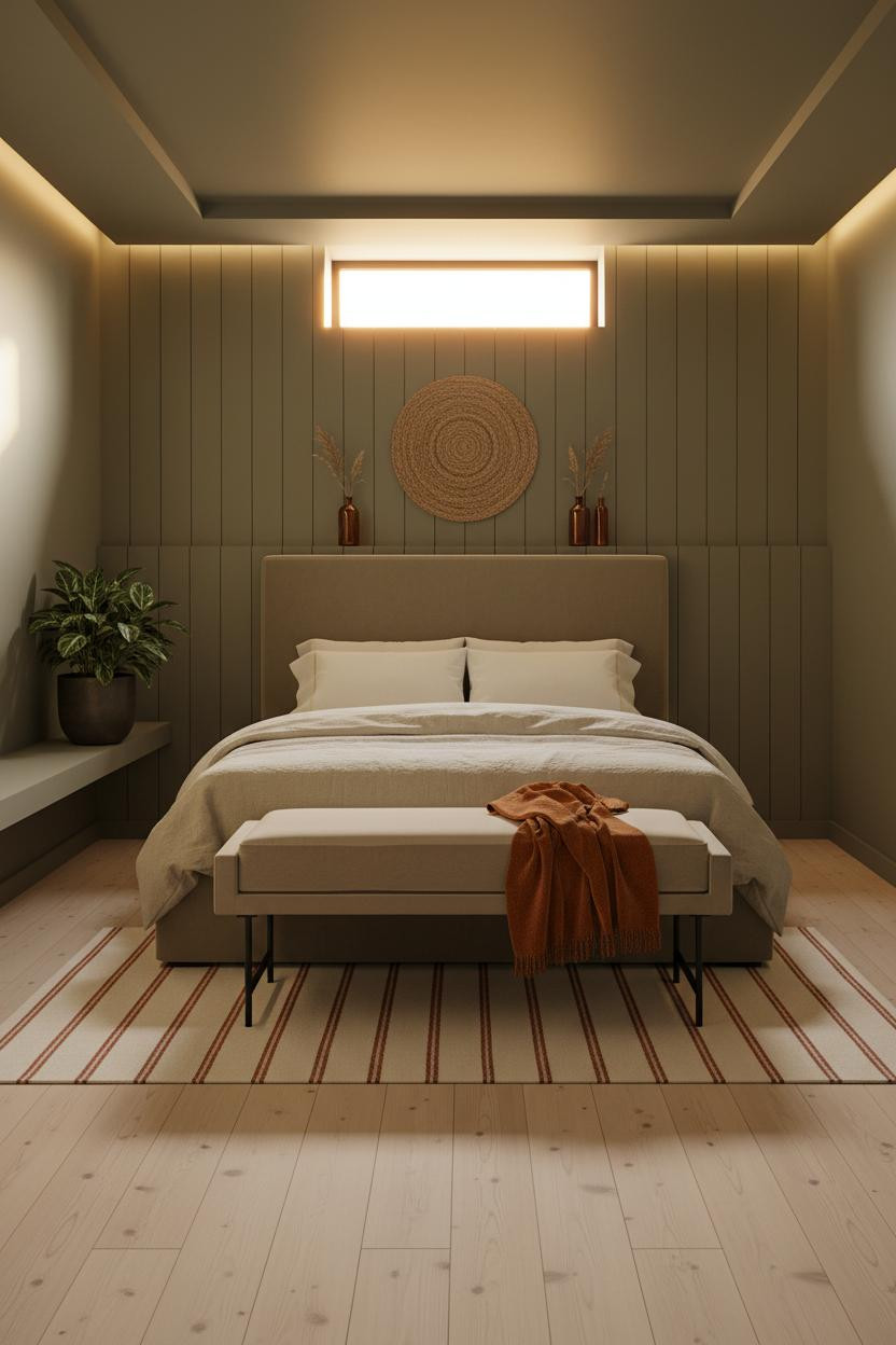 Basement Guest Bedroom Budget Scandi Olive Shiplap