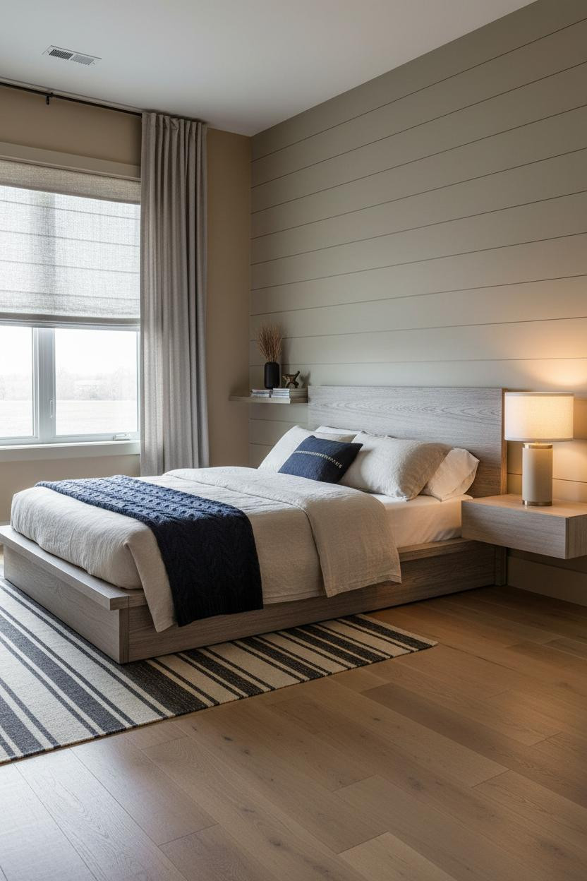 Mens Bedroom Ideas Shiplap Accent Wall