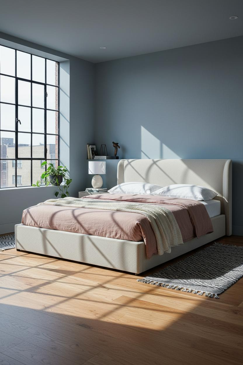 Single Bed Design Modern Industrial Bedroom Layout