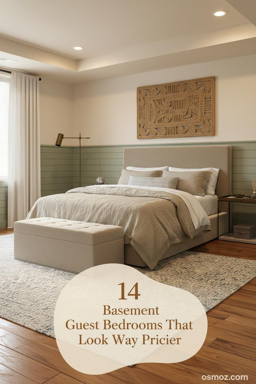 14+ Basement Guest Bedrooms That Actually Feel Warm and Welcoming