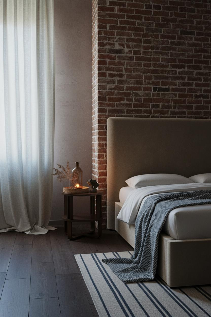 Earthy Vintage Bedroom Provencal Farmhouse