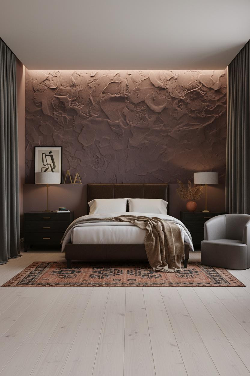 Moody Pink Bedroom Dark Green Aesthetic