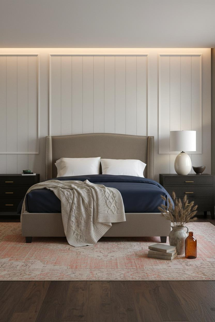 Cozy Coastal Bedroom Nantucket Board Batten