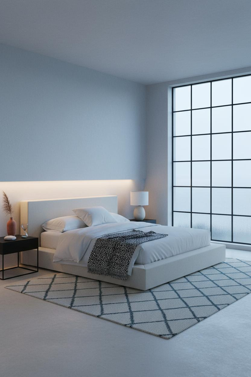 Cozy Coastal Bedroom Crittall Window
