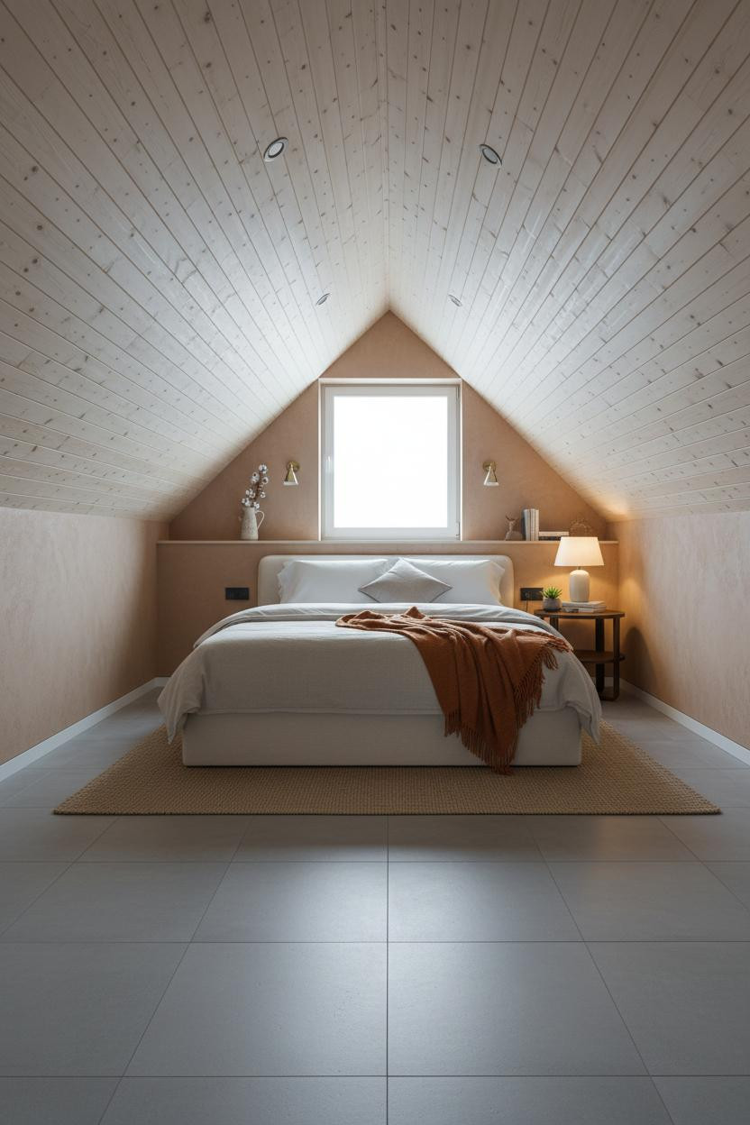 Loft Conversion Bedroom Dormer Window Sloped Ceiling