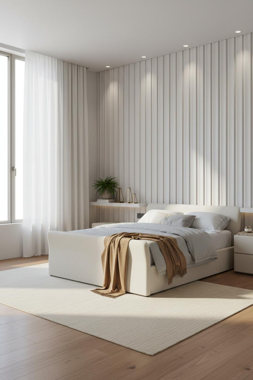 Classy Bedroom Modern Luxury Pilasters