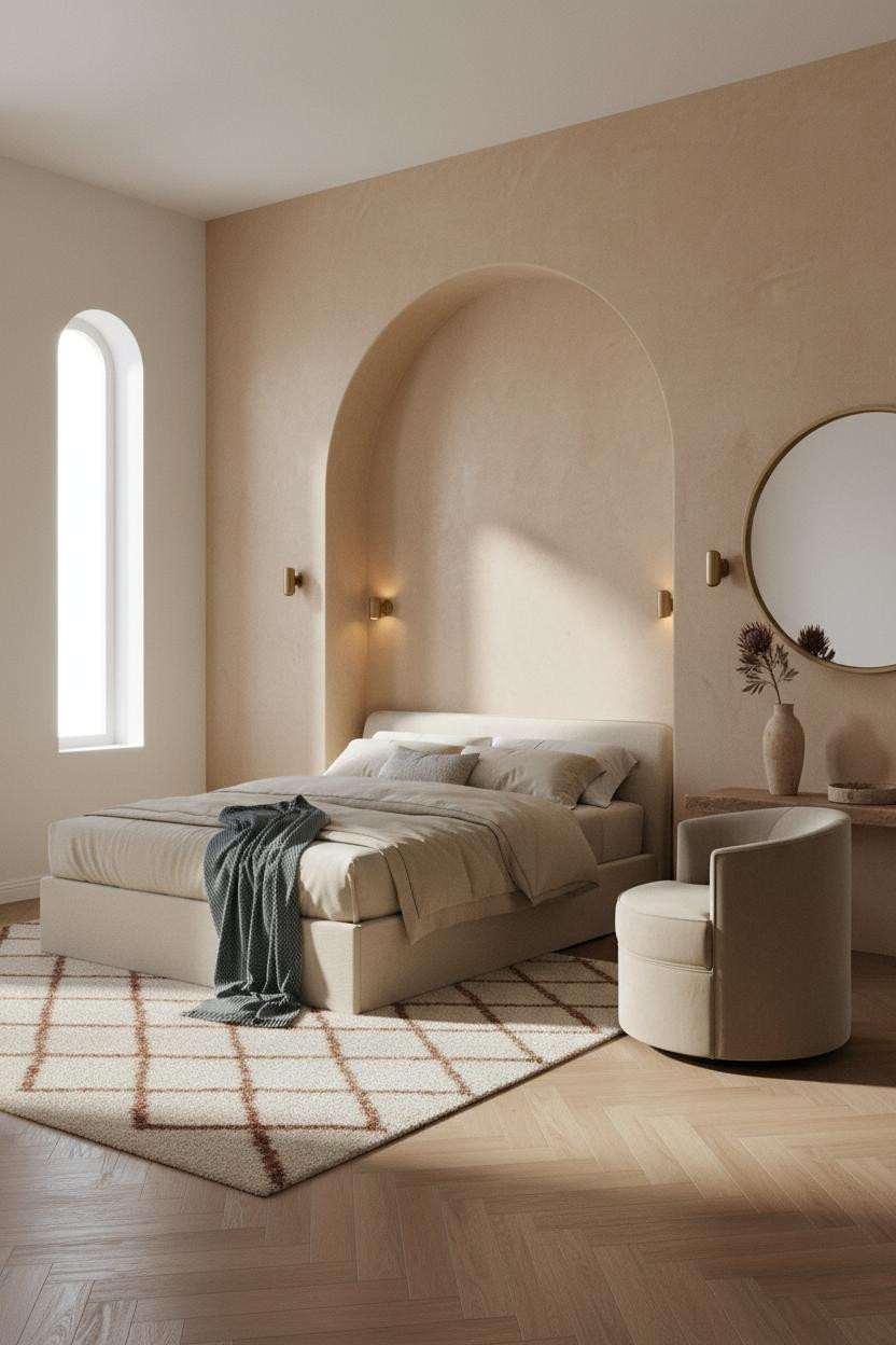 Classy Bedroom Luxury Arched Niche Master