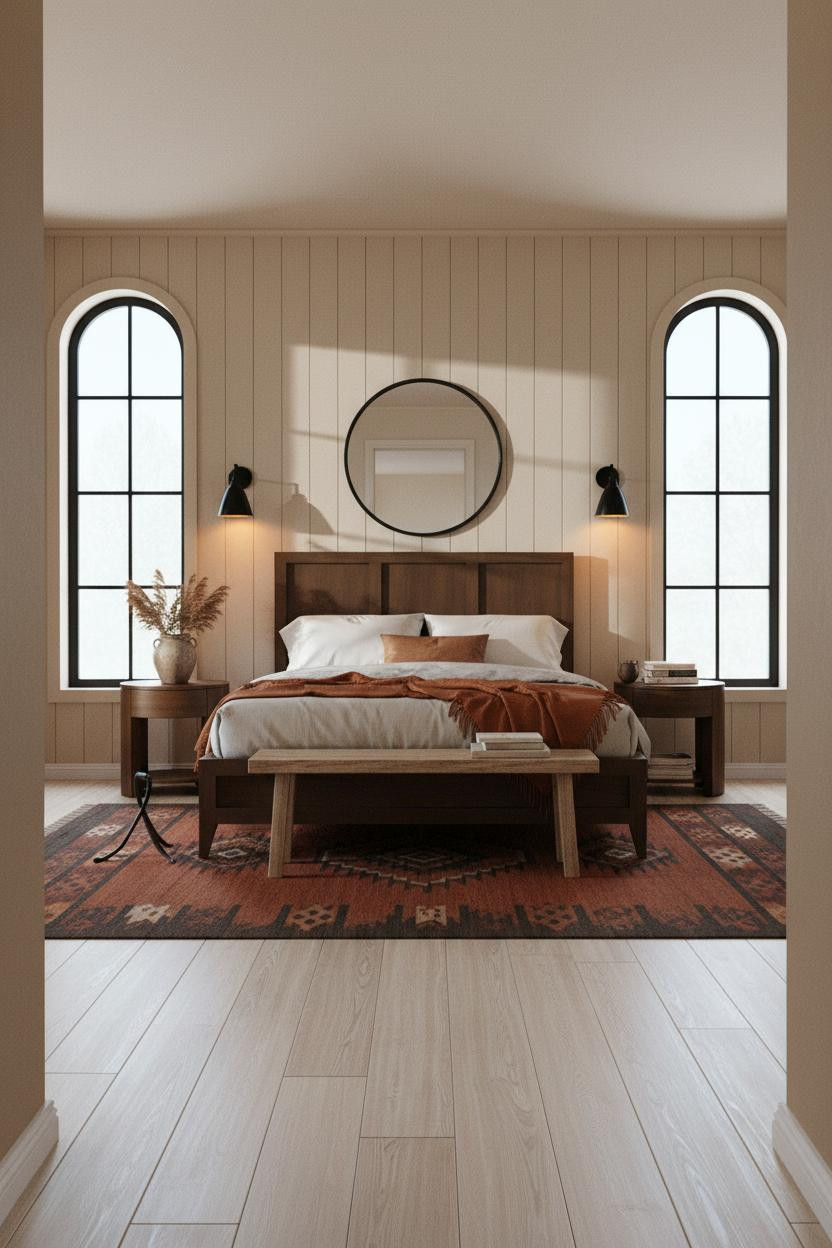 Western Bedroom Ranch Boho Board and Batten