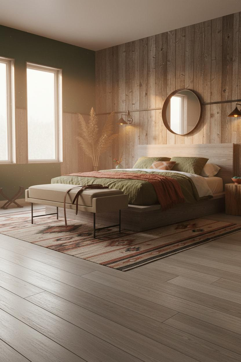 Western Chic Bedroom Ranch Style Cedar