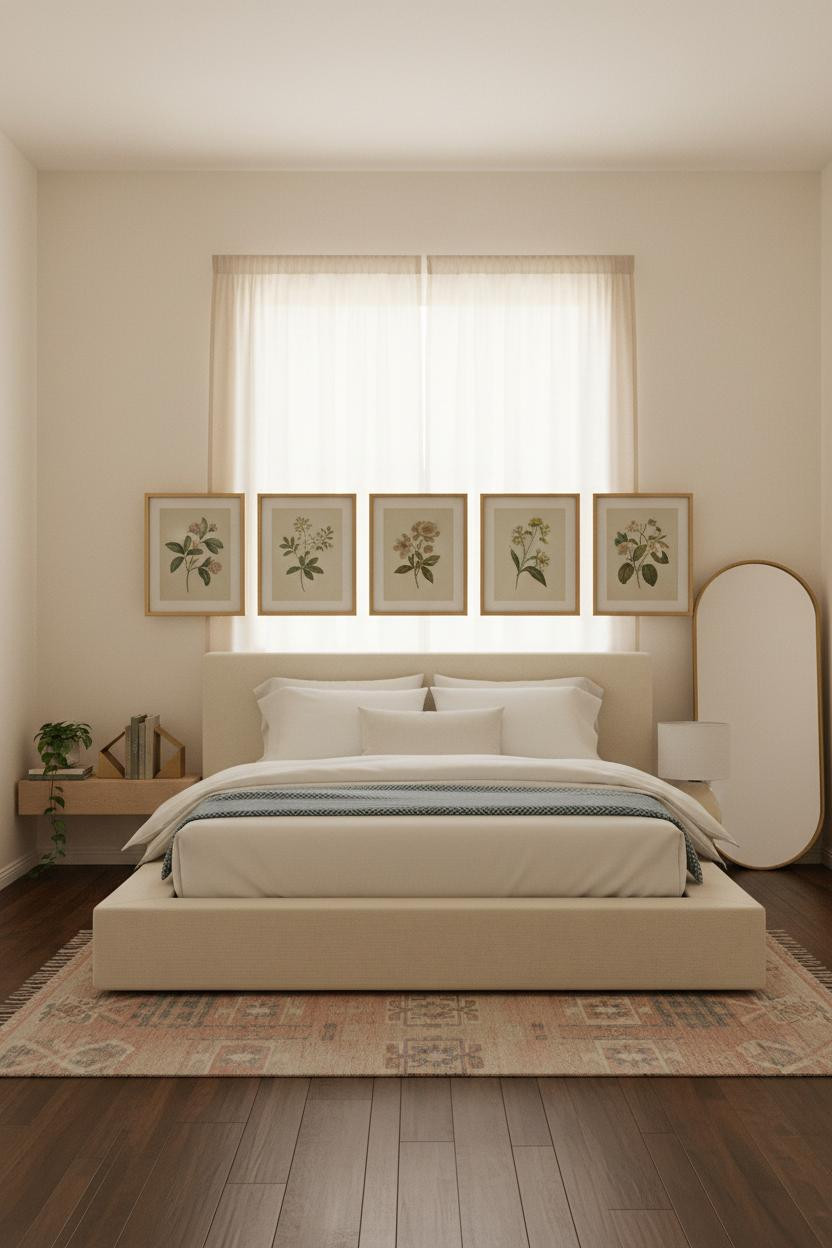 Girly Bedroom Ideas Women Botanical Gallery Wall