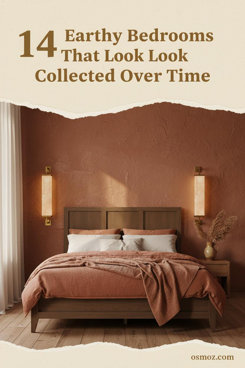 14+ Earthy Vintage Bedrooms That Feel Collected Rather Than Decorated