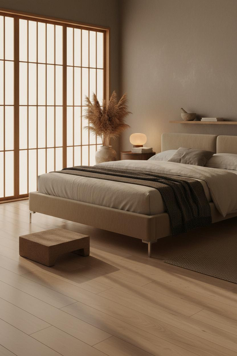 Zen Bedroom Wabi Sabi Japandi Wood