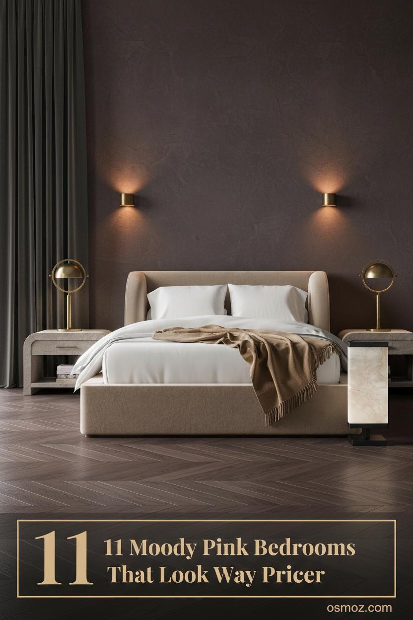 11+ Moody Pink Bedrooms That Feel Dark but Still Warm