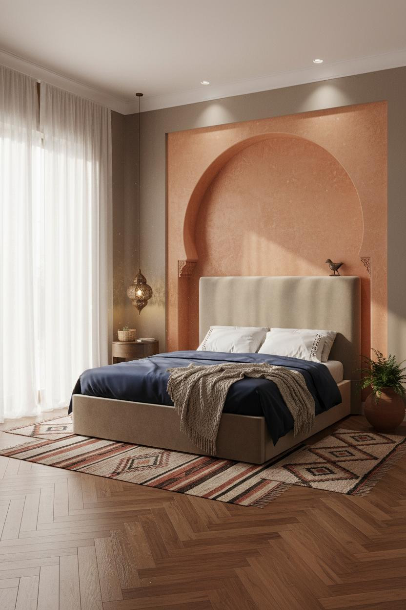 Vintage Boho Bedroom Moroccan Alcove Niche