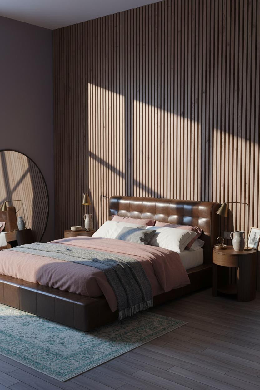 Eclectic Bedroom Aesthetic Dark Plum Walnut