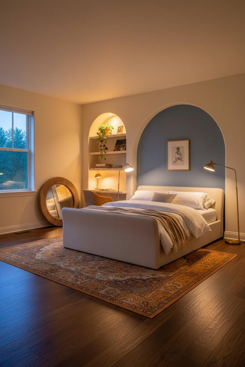 Trendy Teen Bedroom Farmhouse Modern Niche