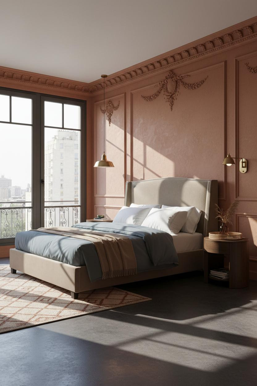 Parisian Bedroom Haussmann French Modern
