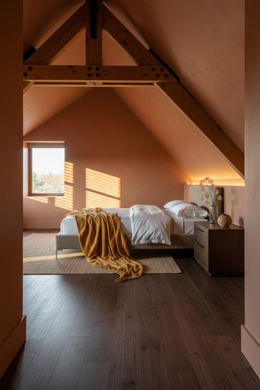 Loft Bedroom Exposed Timber Dormer Window