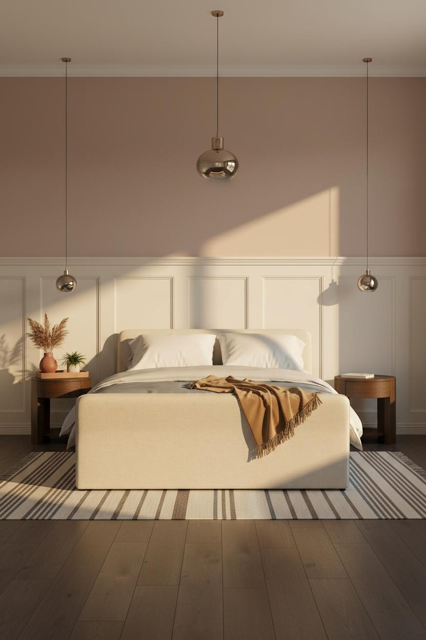 New Classic Bedroom Board and Batten Wainscoting
