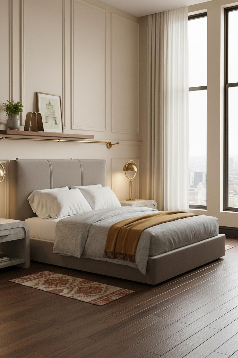 Classic Bedroom Design Wainscoting