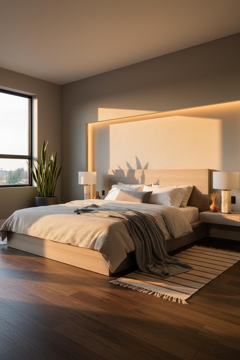 Cozy Mens Bedroom Warm Minimal Aesthetic