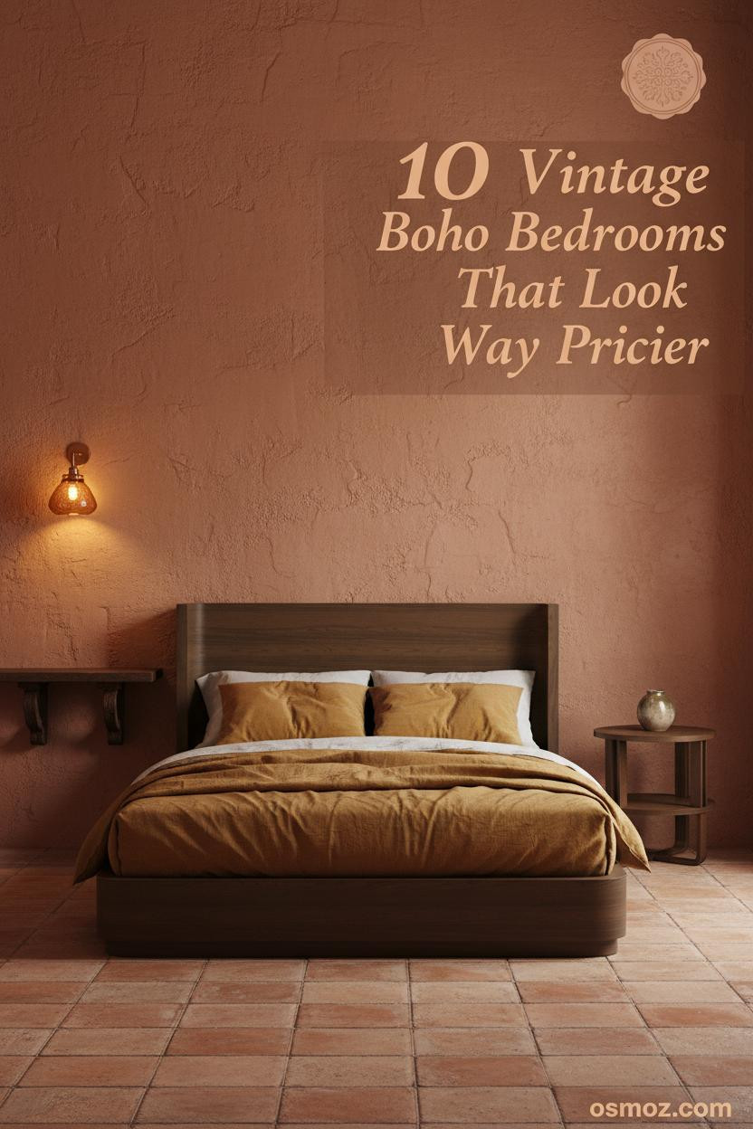 10+ Vintage Boho Bedrooms That Feel Collected, Not Decorated