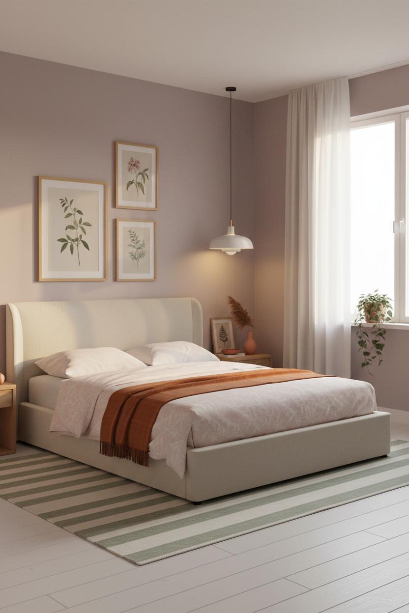 Small Teen Bedroom Botanical Gallery Wall
