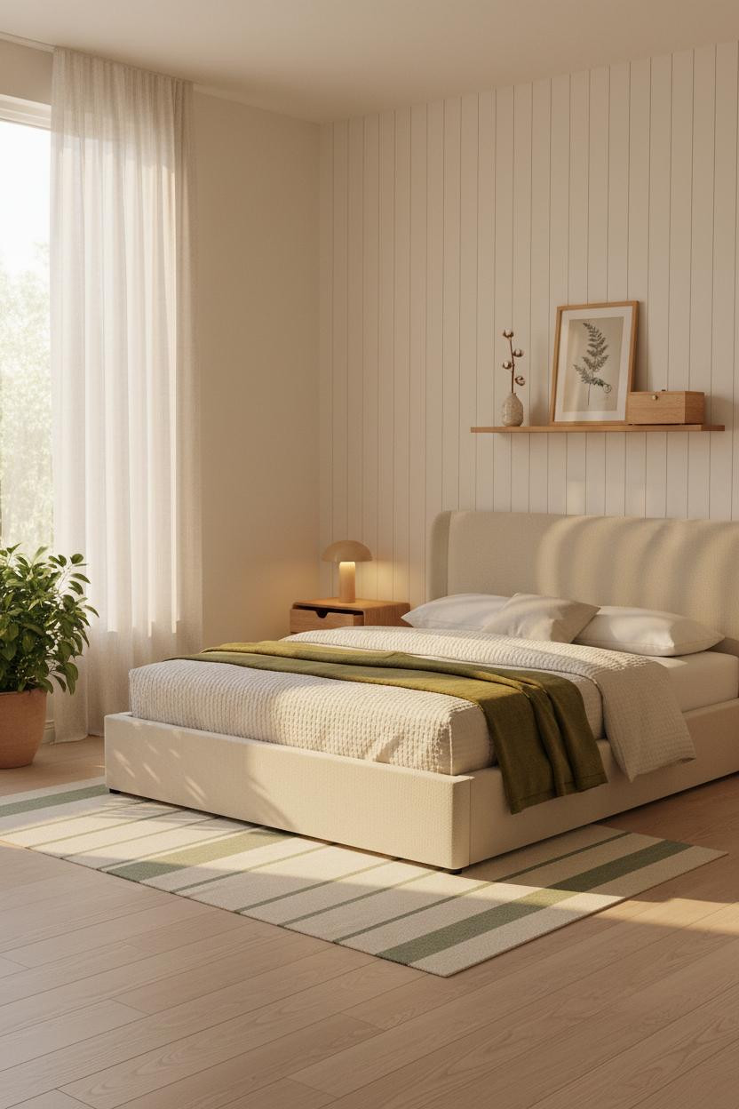 Small Teen Bedroom Scandi Shiplap Natural Light