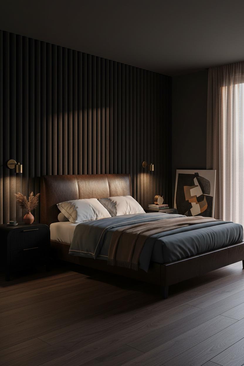 Luxury Black Bedroom Modern Master Suite