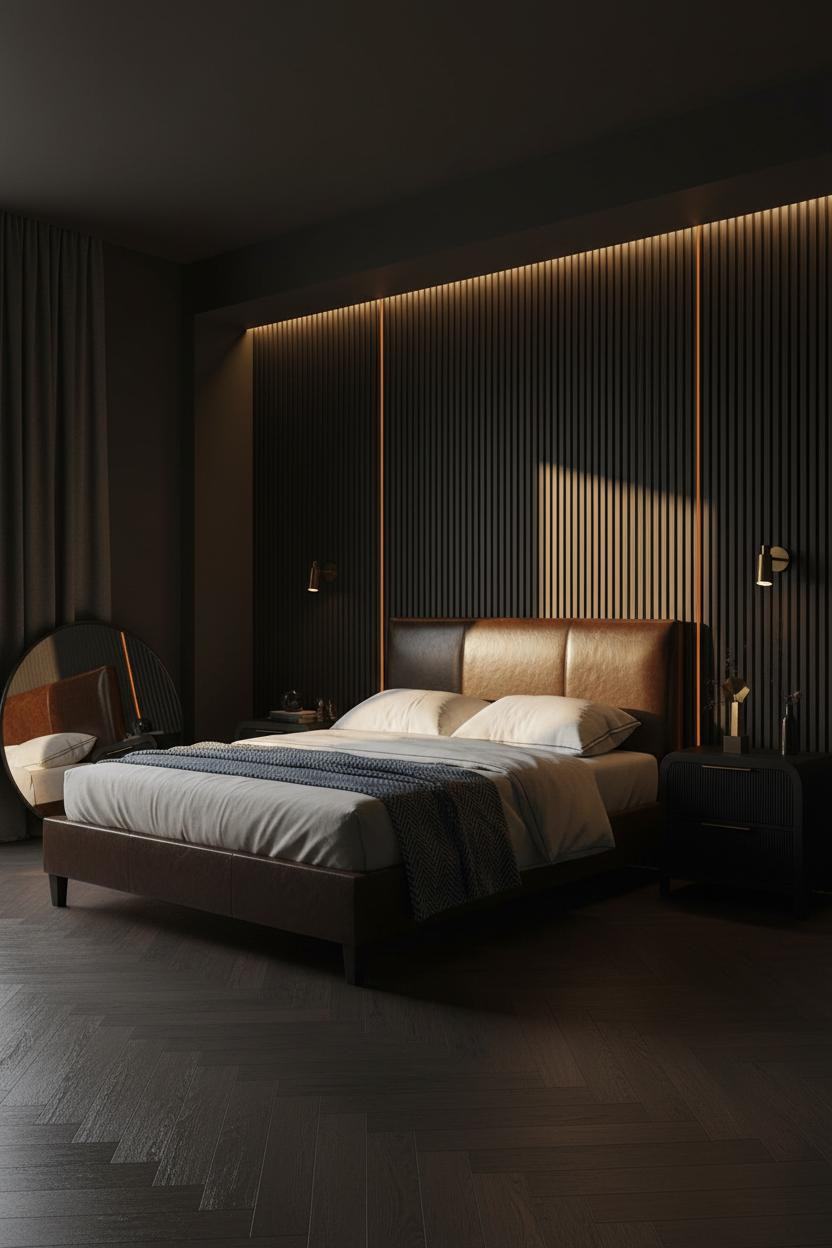Luxury Black Bedroom Modern Master Suite