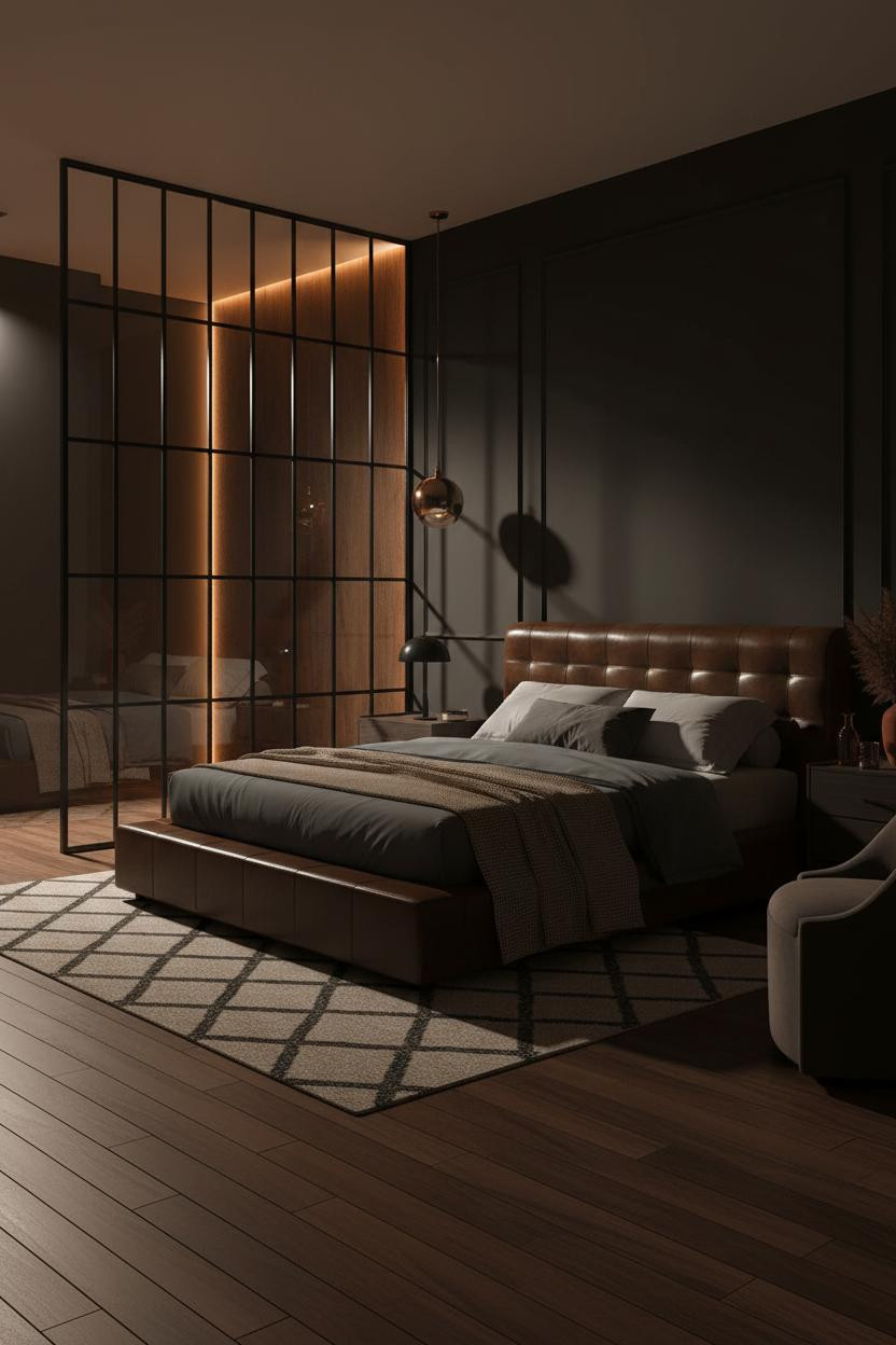 Luxury Black Bedroom Modern Master Suite