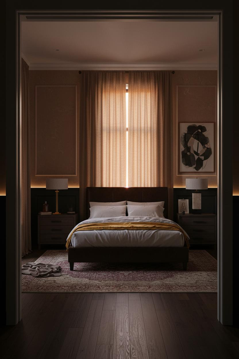 Luxury Black Bedroom Modern Dark Master Suite