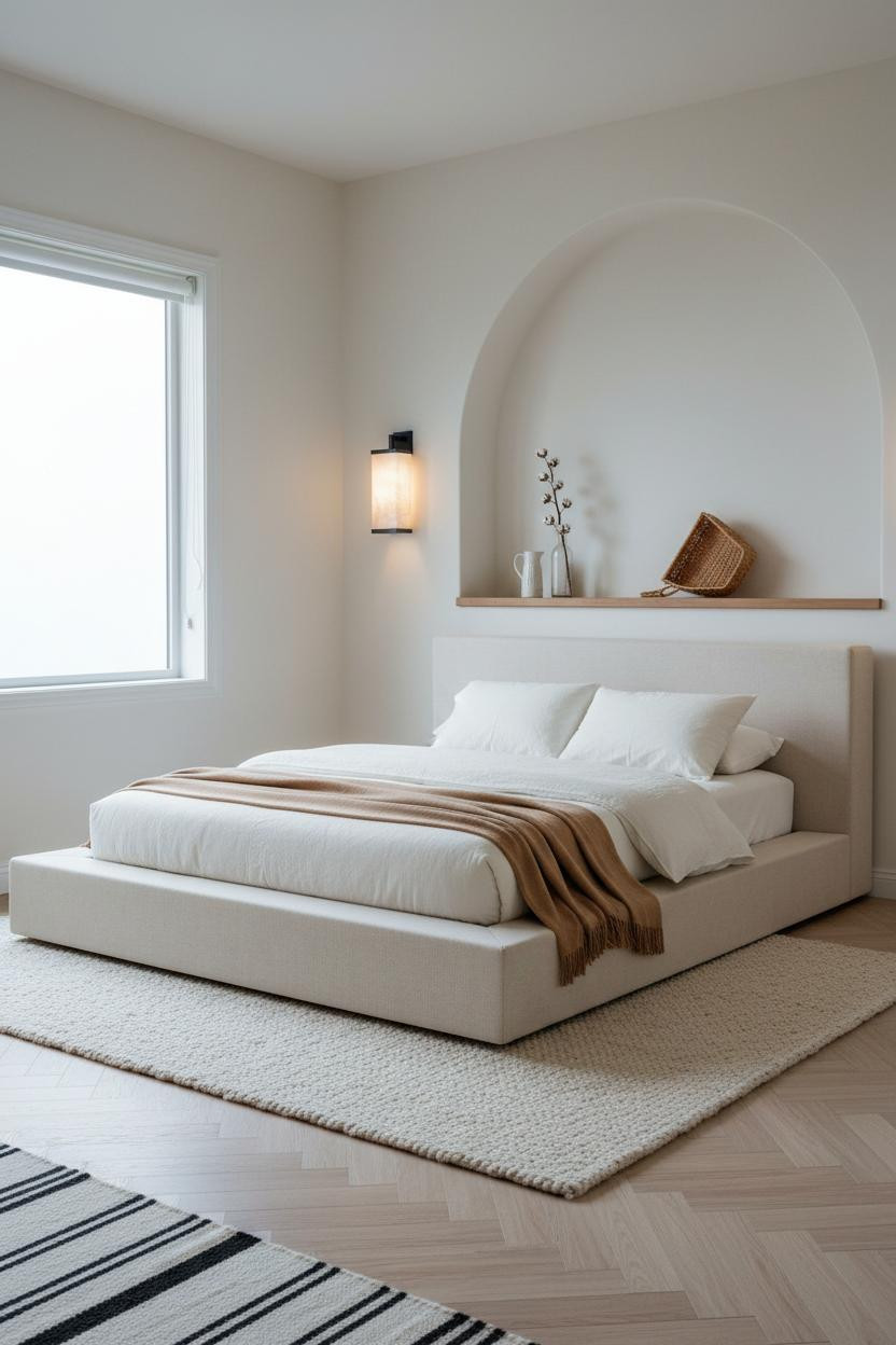Beach Bedroom Arched Niche Coastal Teen