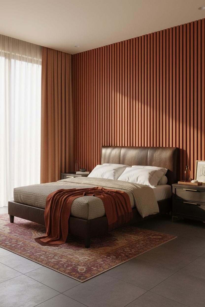 Black Bed Frame Mediterranean Bedroom Design
