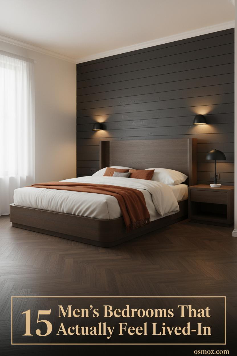 15+ Cozy Men's Bedrooms That Feel Lived-In, Not Staged