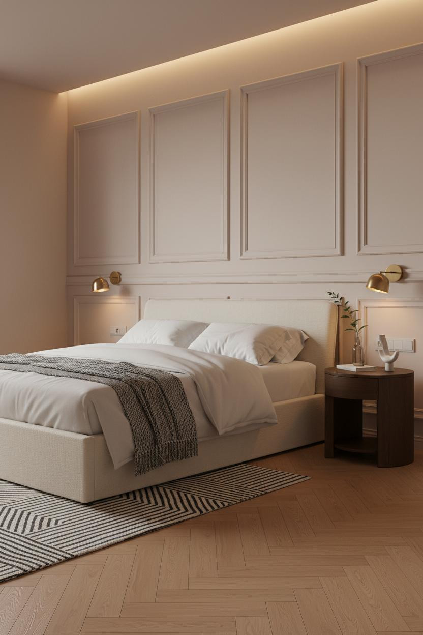 Single Woman Bedroom Ideas Wainscoting Oak