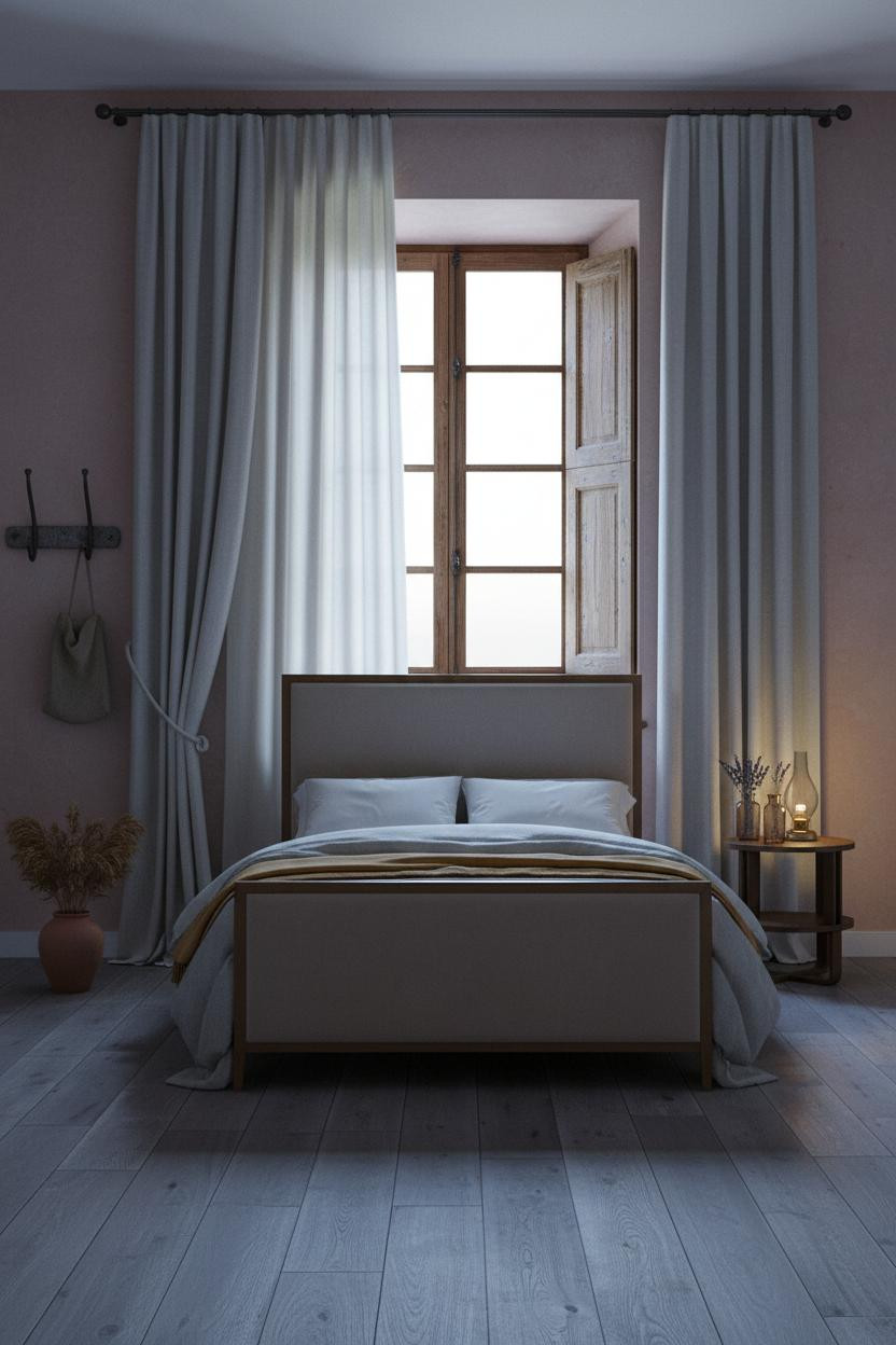 French Countryside Bedroom Provence Shutters