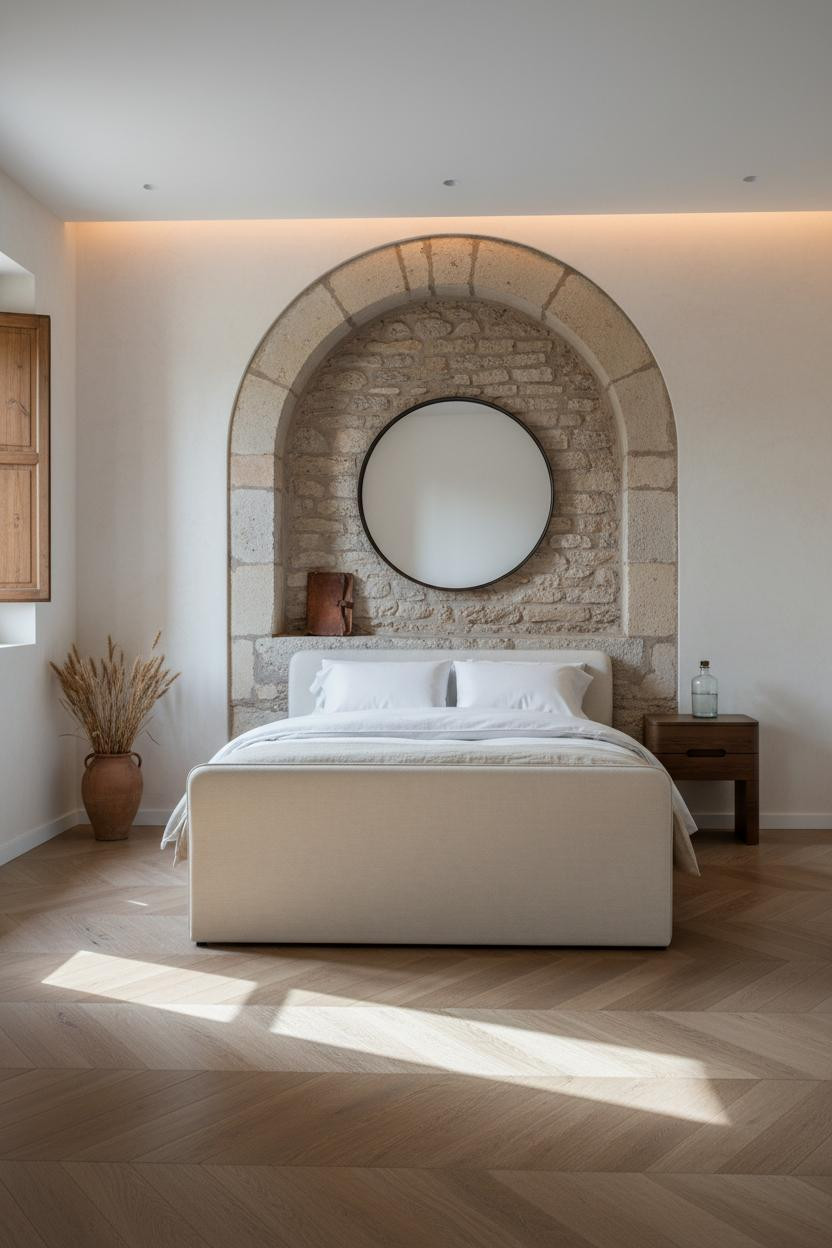 French Countryside Bedroom Provence Stone Alcove