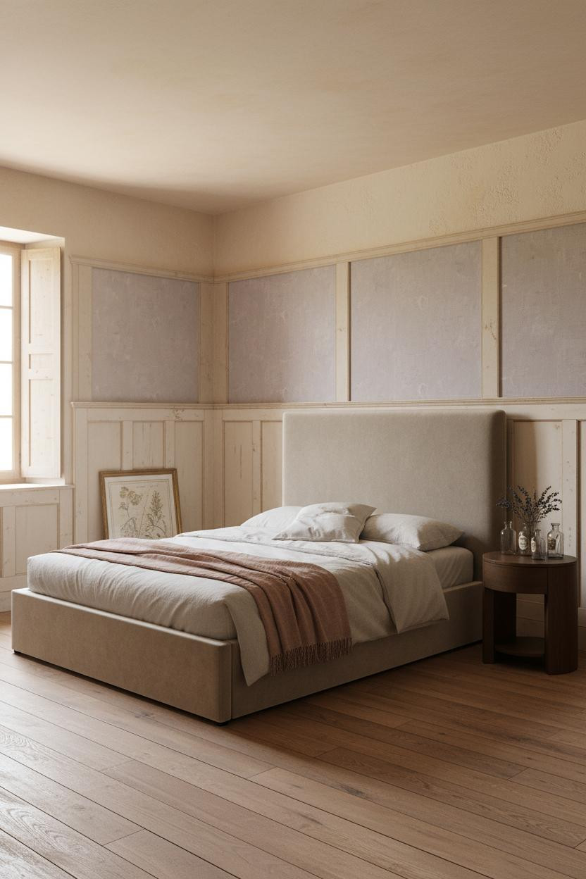 French Countryside Bedroom Provence Wainscoting