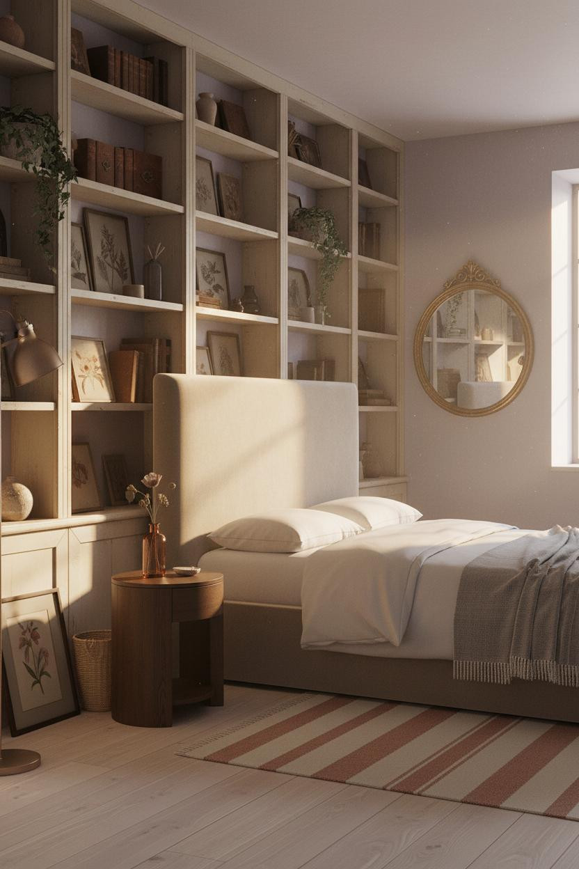 Cottage Core Bedroom Bookshelf Vintage