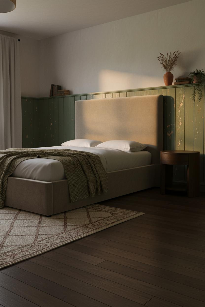 Cottage Core Bedroom Vintage Wainscoting Grandmacore