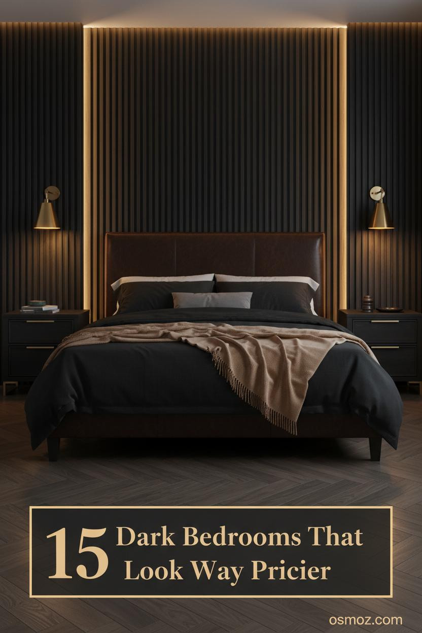 15+ Black Luxury Bedrooms That Feel Dark but Still Pull You In